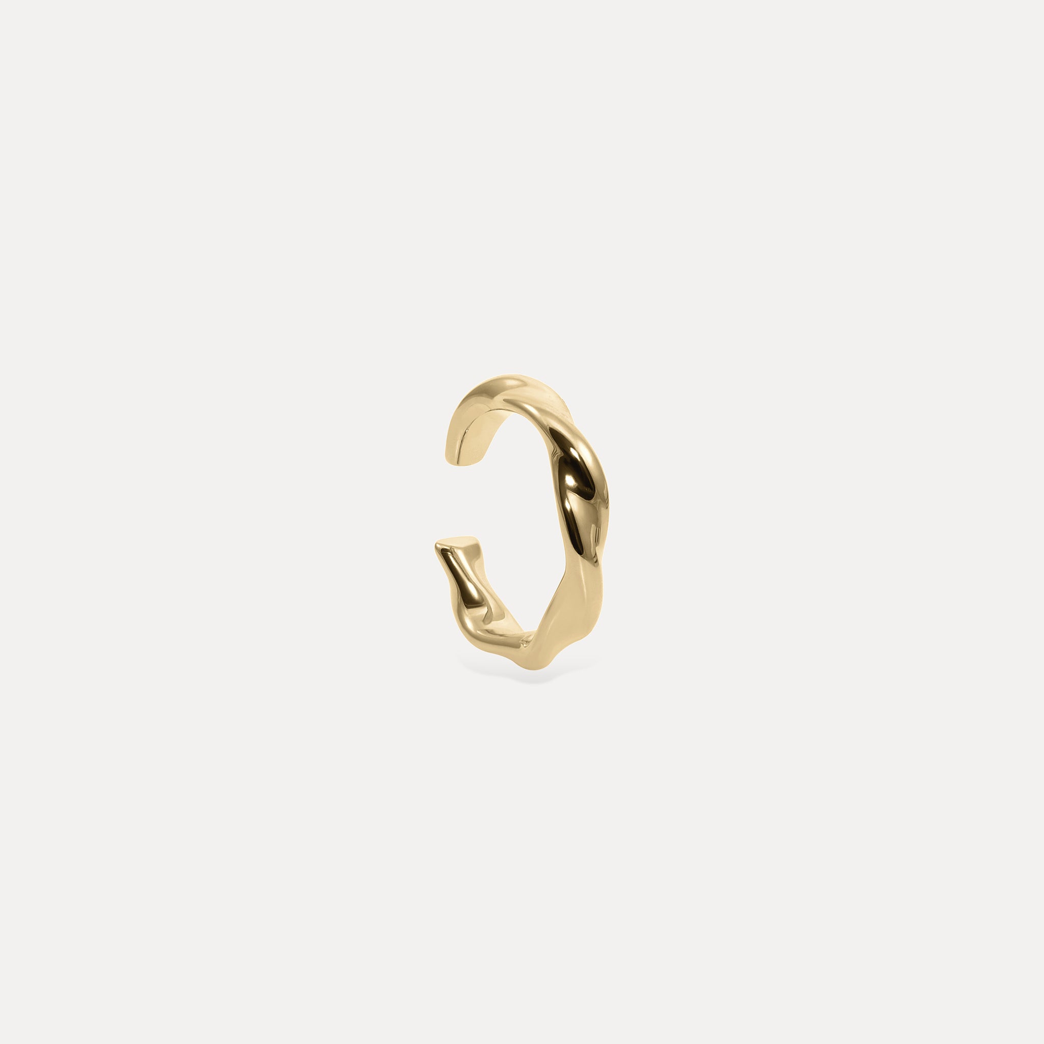Stilnest Flux Ear Cuff 585 Gold 14k Massivgold