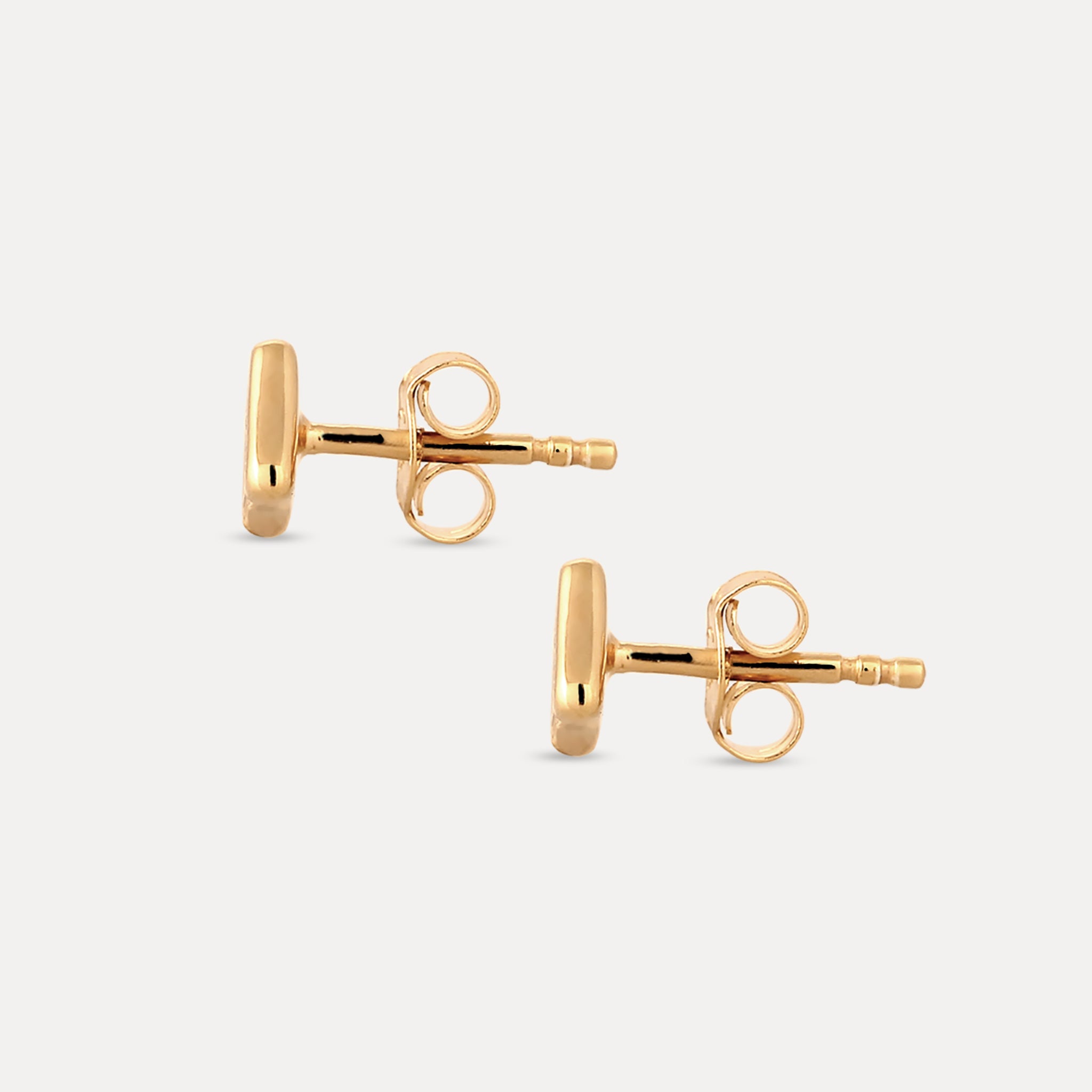 Stilnest Supernova Pavé Ohrstecker Weißer Saphir Gold