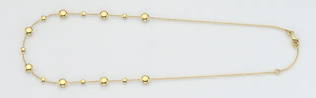 Eugen Rühle Colliers Collier mit Goldlinsen Halskette 585 Gold