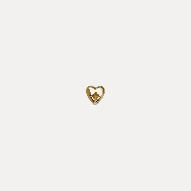 Stilnest Heart Ohrstecker 585 Gold Herz Single Mini