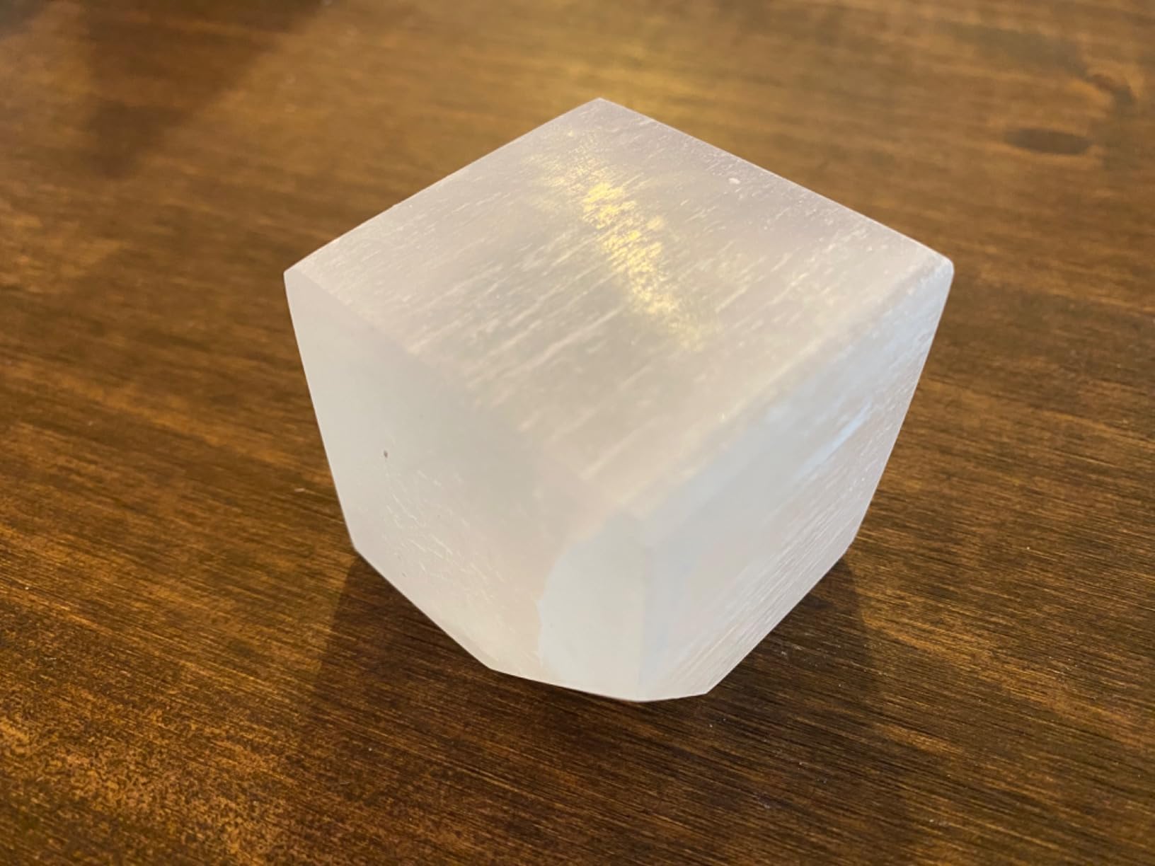 NKlaus Healing Crystals Selenit-Würfel 5x5cm Weiß 280g