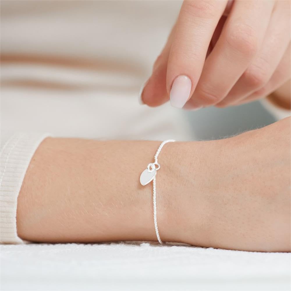 JEWLIX Armband 925er Silber mit Herzanhänger