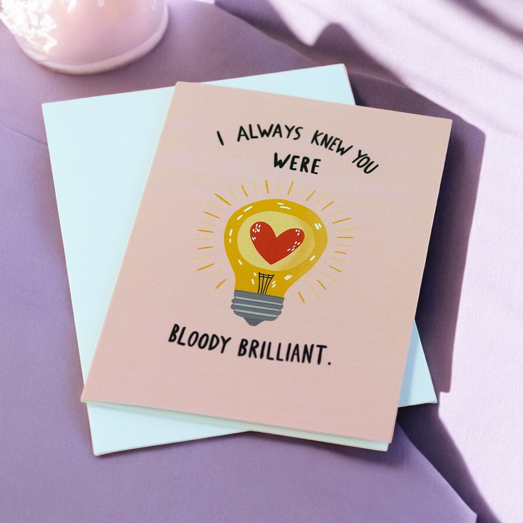 Joy by Corrine Smith Prints & Cards Well Done Karte A6 Glühbirne