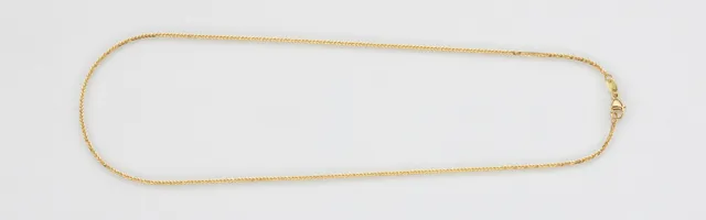 Eugen Rühle Zopfkette diamantiert 1,0 mm 45 cm 585 Rotgold