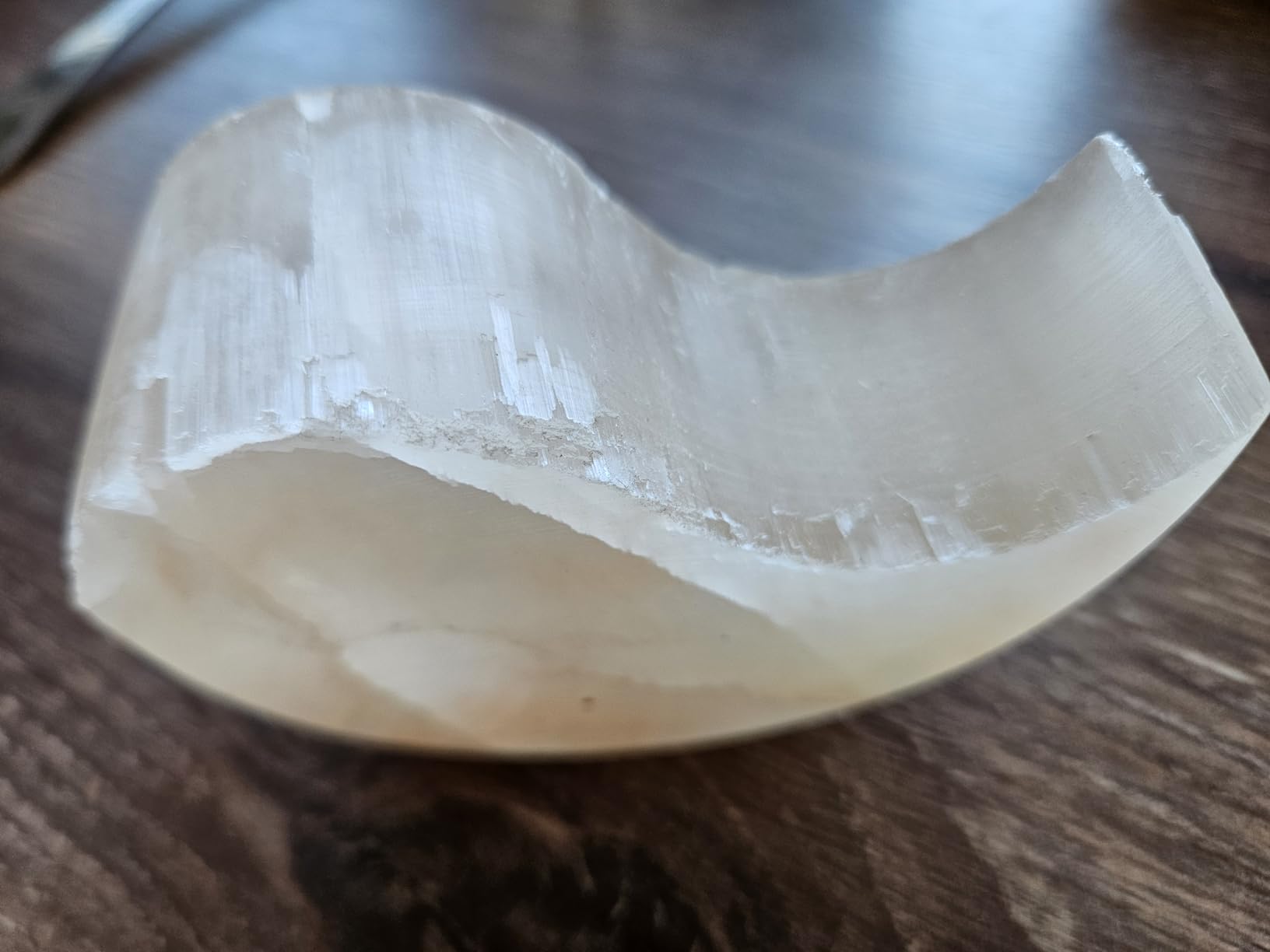 NKlaus Healing Crystals Yin Yang Teelichthalter Selenit 11 cm