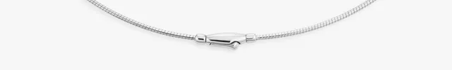 Eugen Rühle Omegaketten Omega 1,8mm Halskette 45 cm 925 Silber