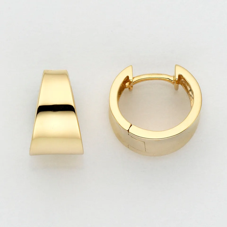 Eugen Rühle Ohrschmuck 80.7888 Creolen Weißgold konisch 13,2 mm