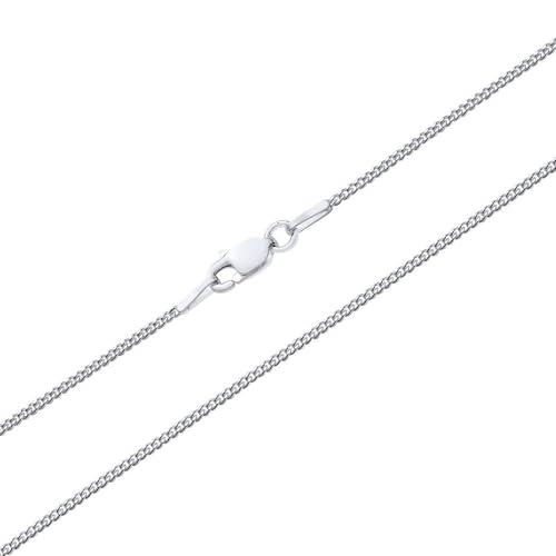 JEWLIX Panzerketten Halskette 925 Silber 50 cm 1 mm