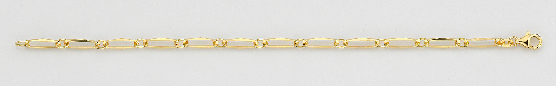 Eugen Rühle Fantasiekette 4,5mm 585 Gelbgold Halskette 45cm