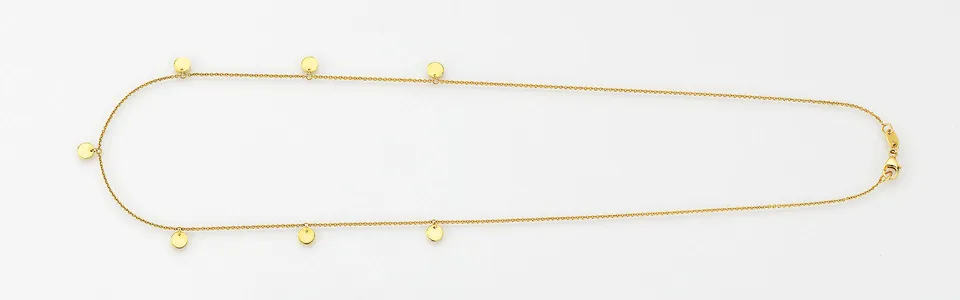 Eugen Rühle Anhänger Ankerkette Halskette 750 Gelbgold 42cm