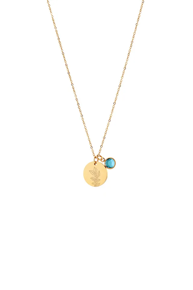 Joy by Corrine Smith Dezember Halskette Gold Geburtsblume Zirkon