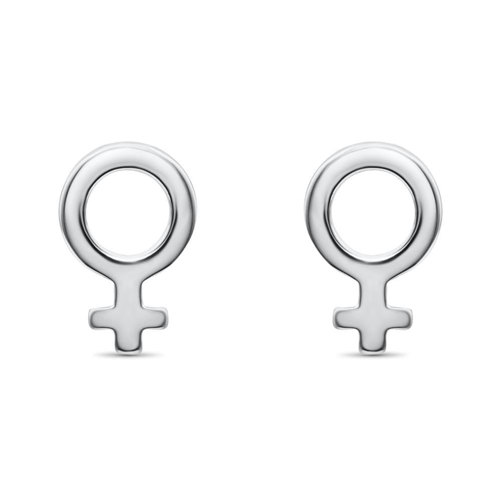 JEWLIX Venusspiegel Ohrstecker Rosé Ohrringe Damen