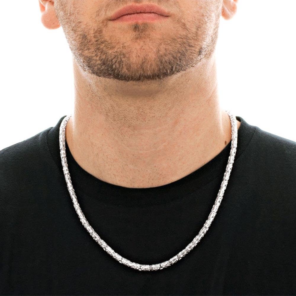 JEWLIX Königskette 5mm Herren Silberkette 55cm 925