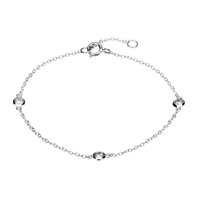 JEWLIX ID-Armbänder Armband 925er Sterlingsilber Zirkonia
