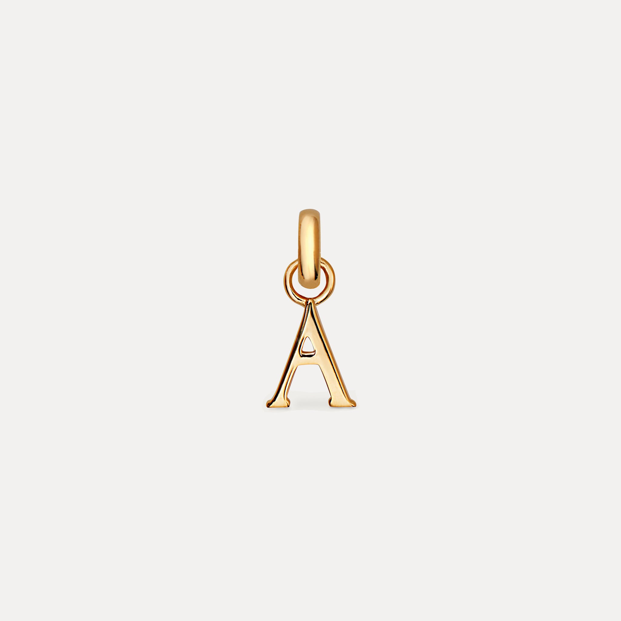 Stilnest Mini Initial Anhänger Gold Buchstabe A