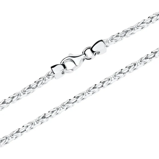 JEWLIX Königskette 925 Silber Vierkant 2mm 45cm