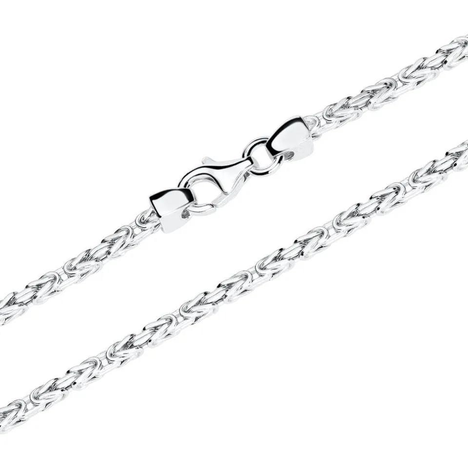 JEWLIX Königskette 925 Silber Vierkant 2mm 45cm