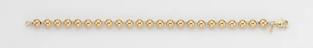 Eugen Rühle Kugelkette 6mm/2,5mm Halskette Weißgold 585