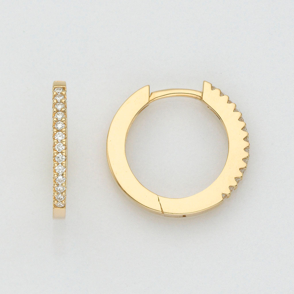 Eugen Rühle Ohrschmuck 80.7886.770-190 Creolen Brillant 750 Gelbgold