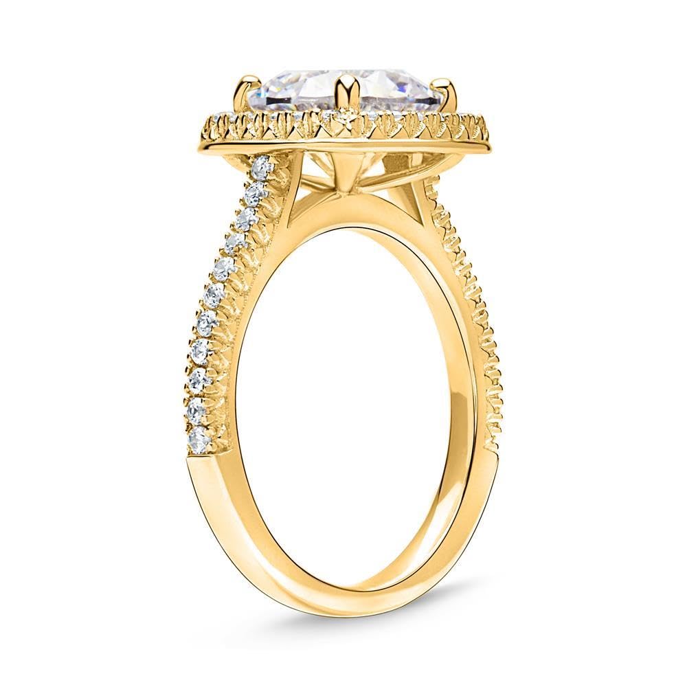 JEWLIX Verlobungsring 925 Silber vergoldet Zirkonia 54mm