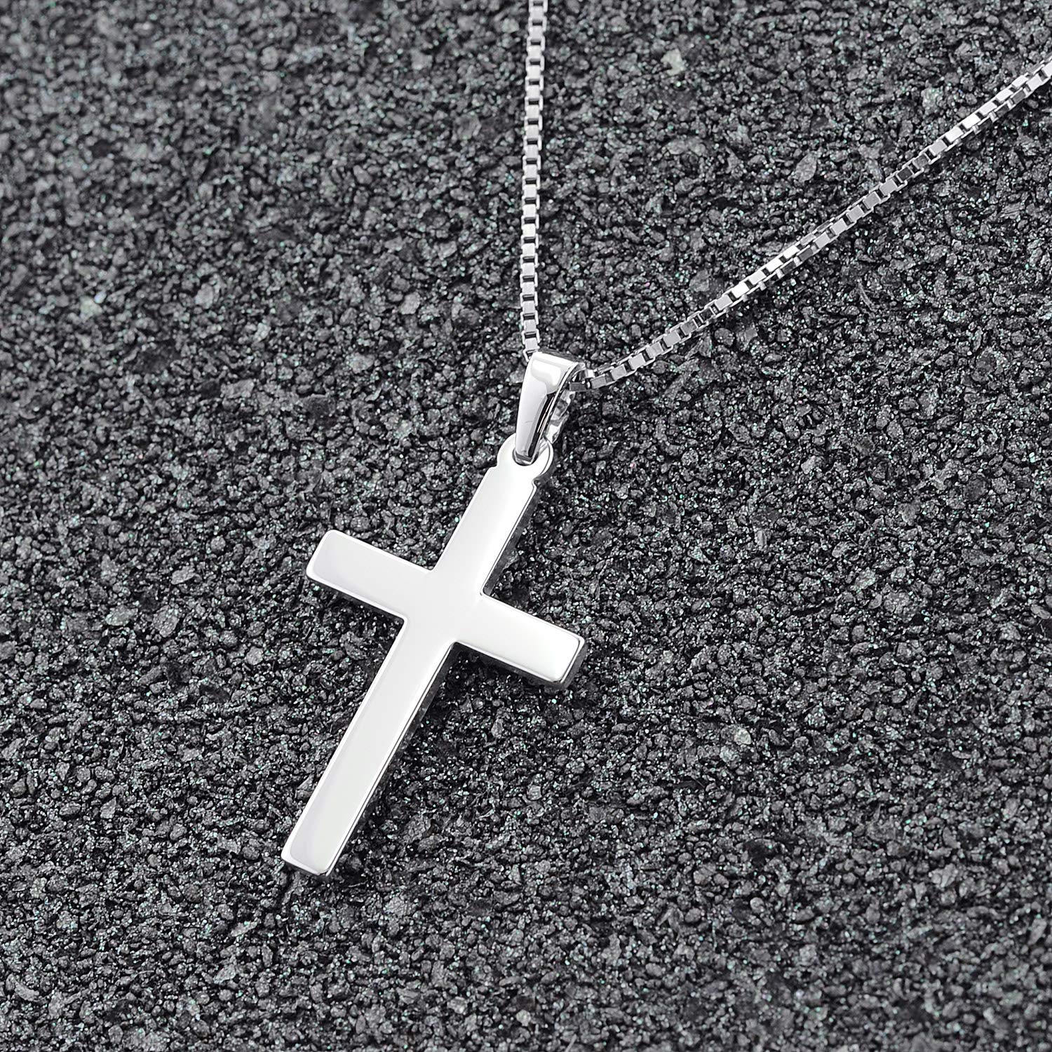 trendor 35844 Halskette Herren Kreuz Silber 925
