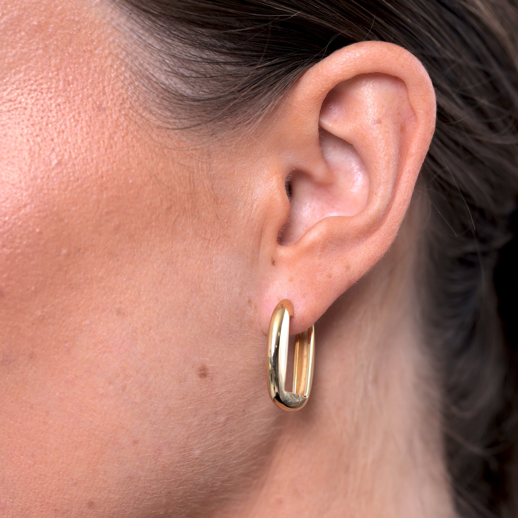Stilnest Contour Creolen Gold Vermeil Ohrringe