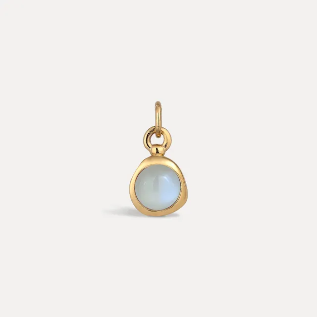 Stilnest Zodiac Birthstone Anhänger Sternzeichen 24k Gold Vermeil
