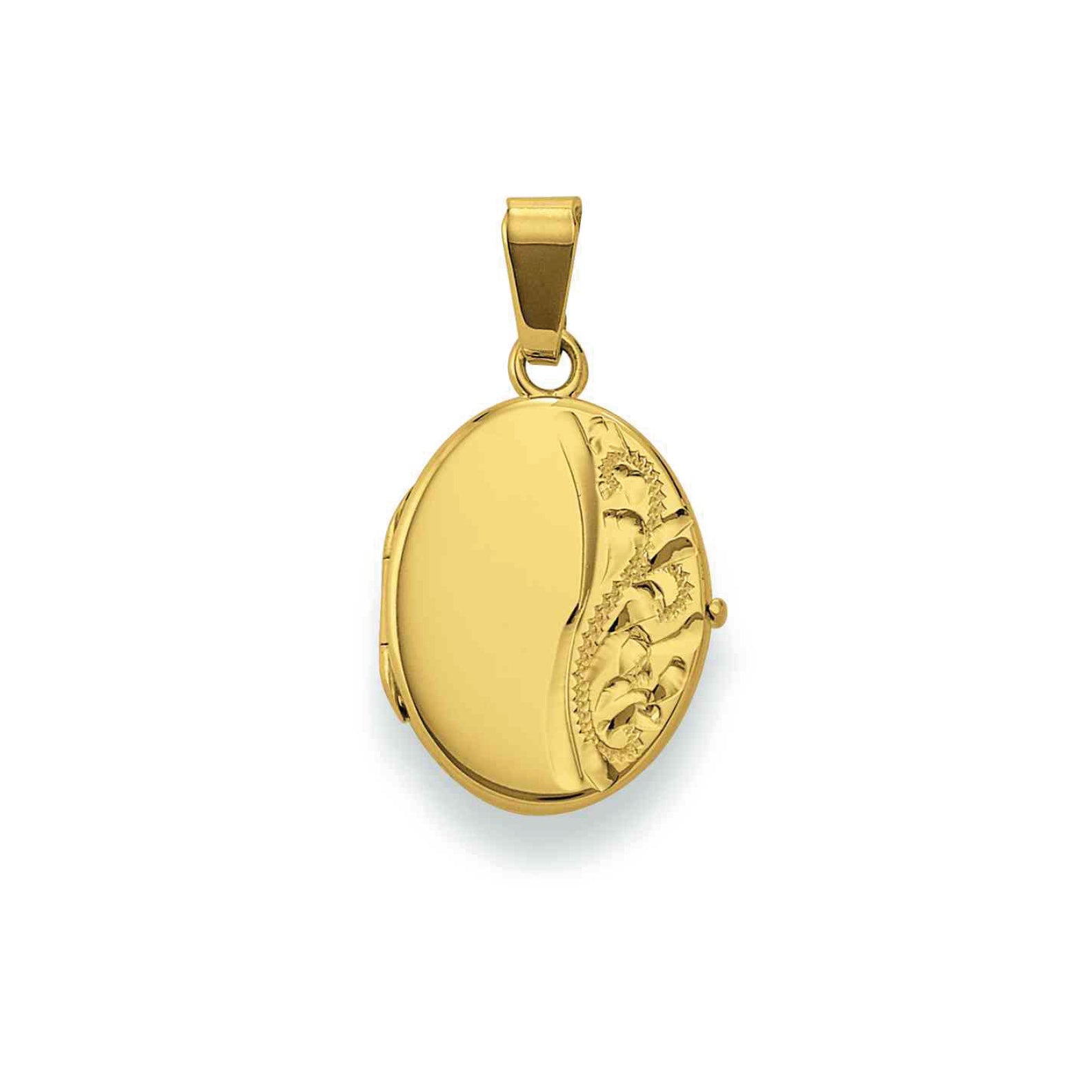 Eugen Rühle Medaillon Anhänger 13x18mm 585 Gelbgold