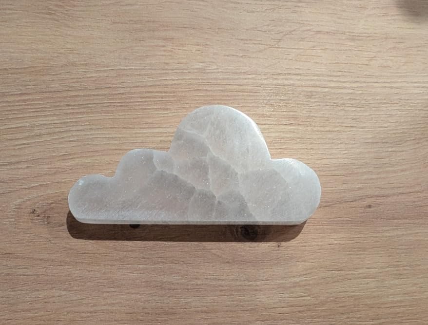 NKlaus Healing Crystals Selenit Wolke Ladeplatte 12x6 cm 160 g