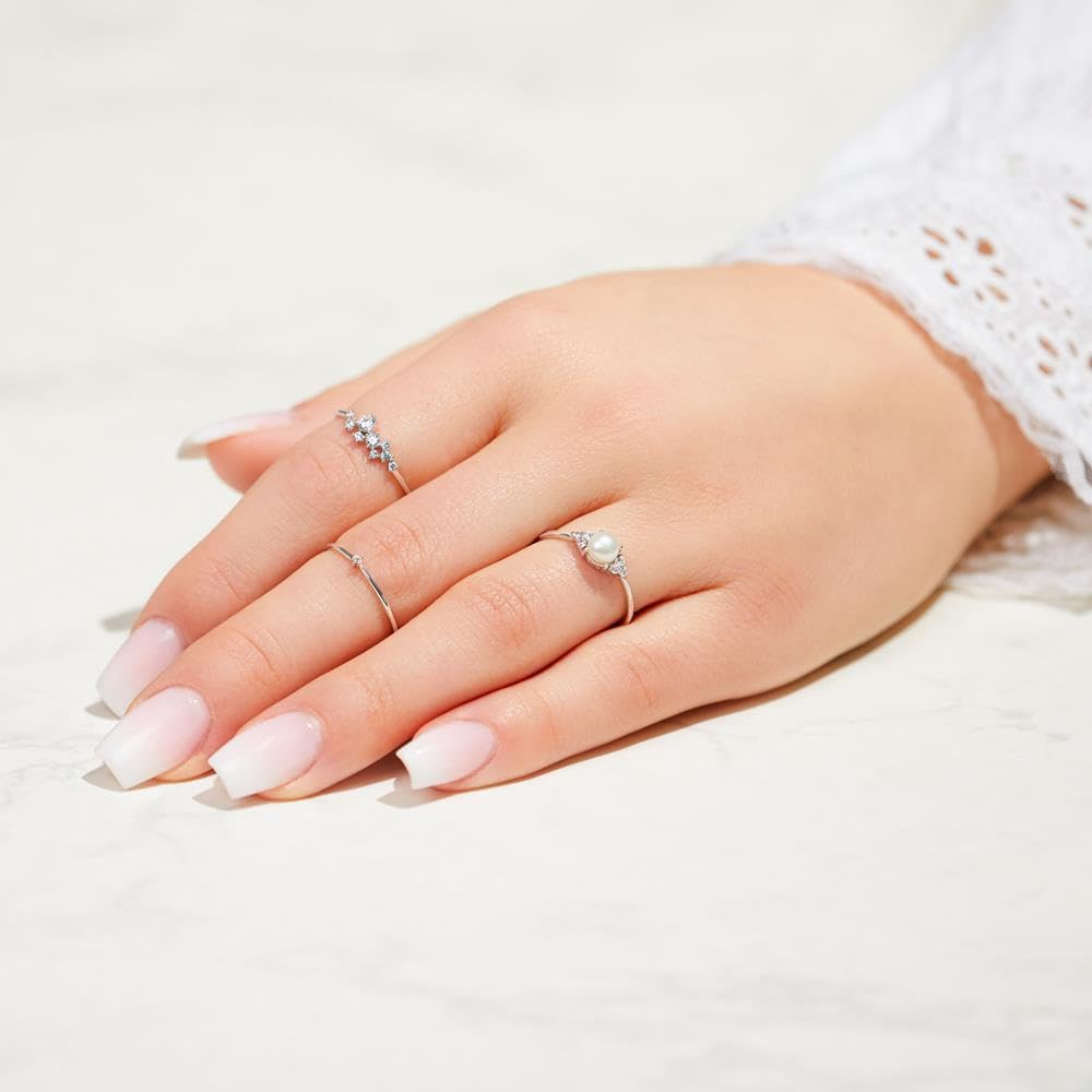 JEWLIX Damenring Sterlingsilber 925 Zirkonia Gr. 52