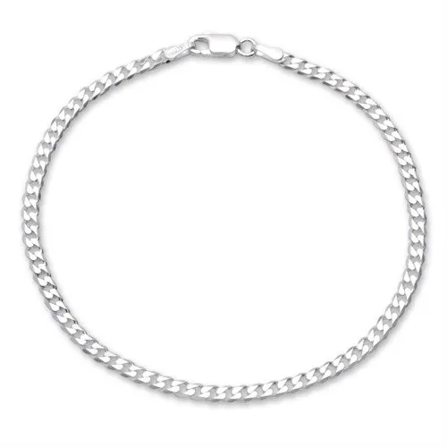 JEWLIX Panzerarmbänder Armband Silber 3mm 21 cm
