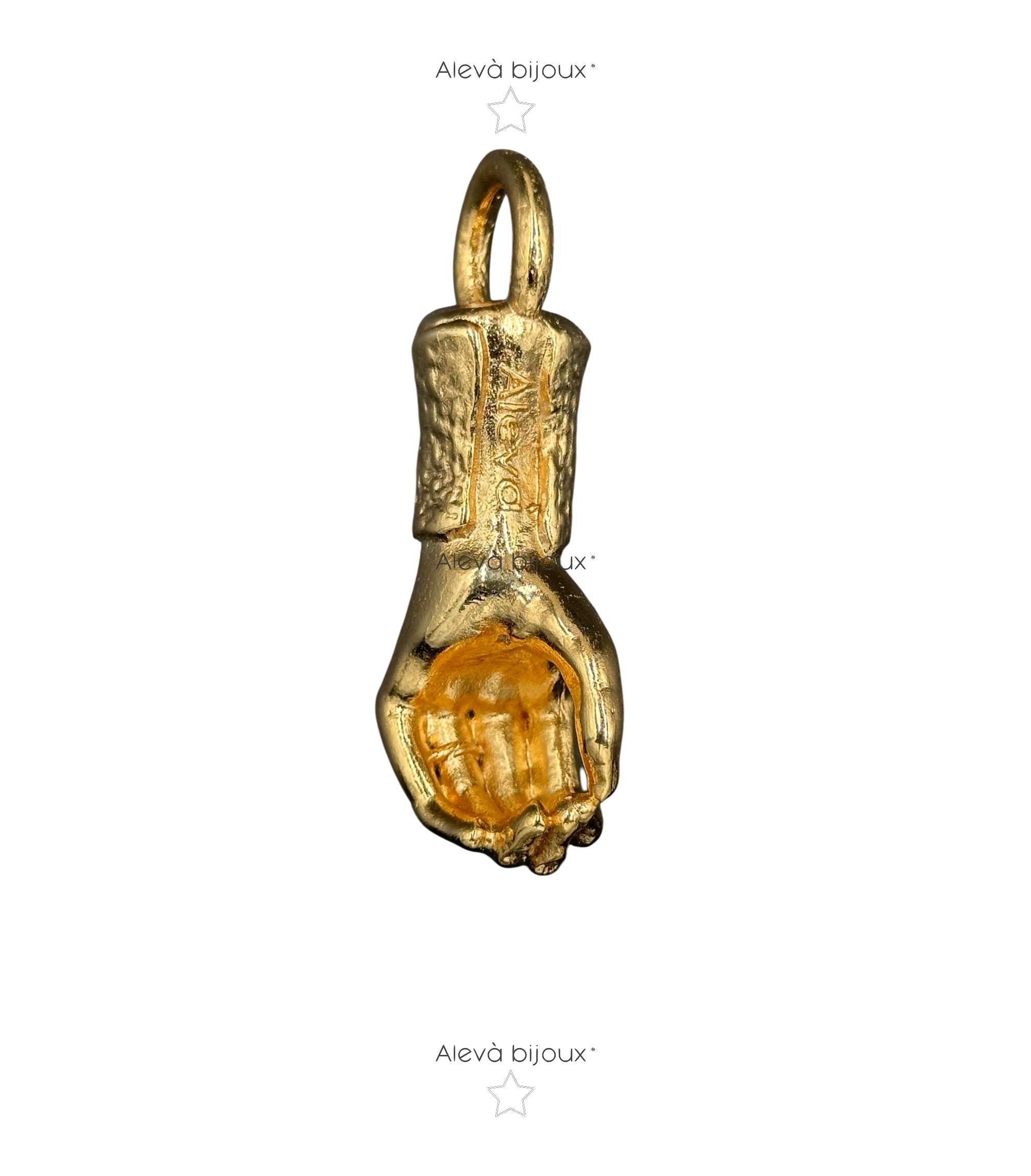 Alevá Bijoux Mano Kettenanhänger Gold Hand