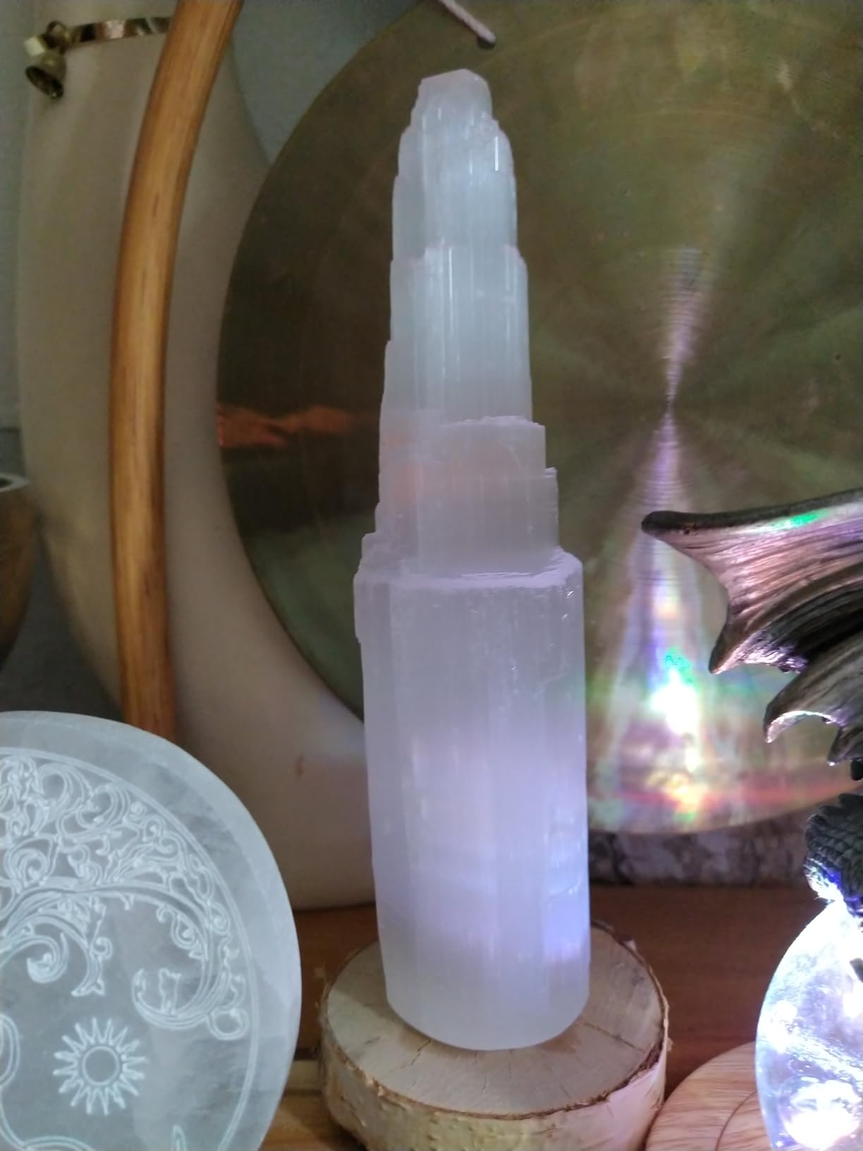 NKlaus Healing Crystals Selenit Turm 20cm