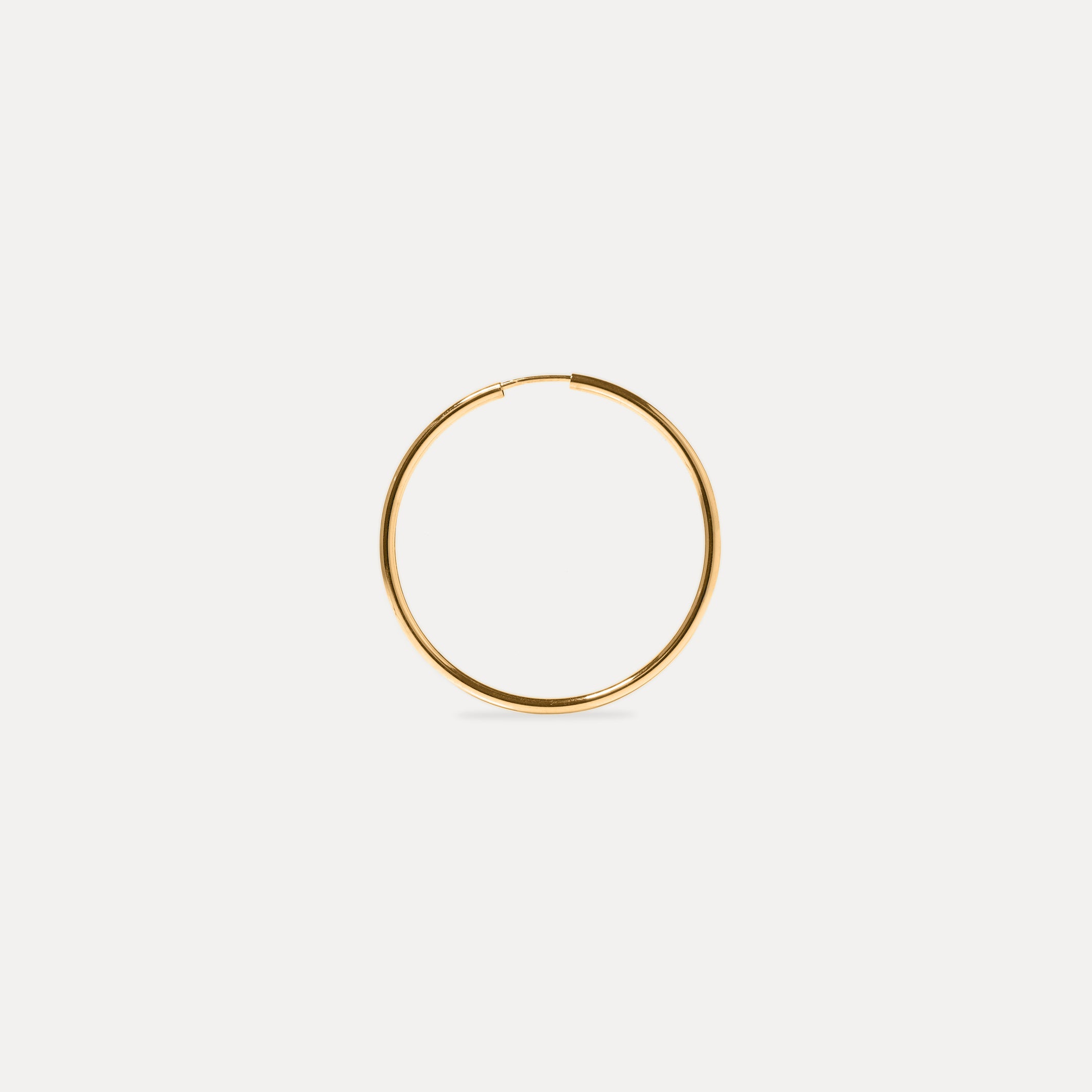 Stilnest Basic Creolen Single 24k Gold Vermeil 20mm