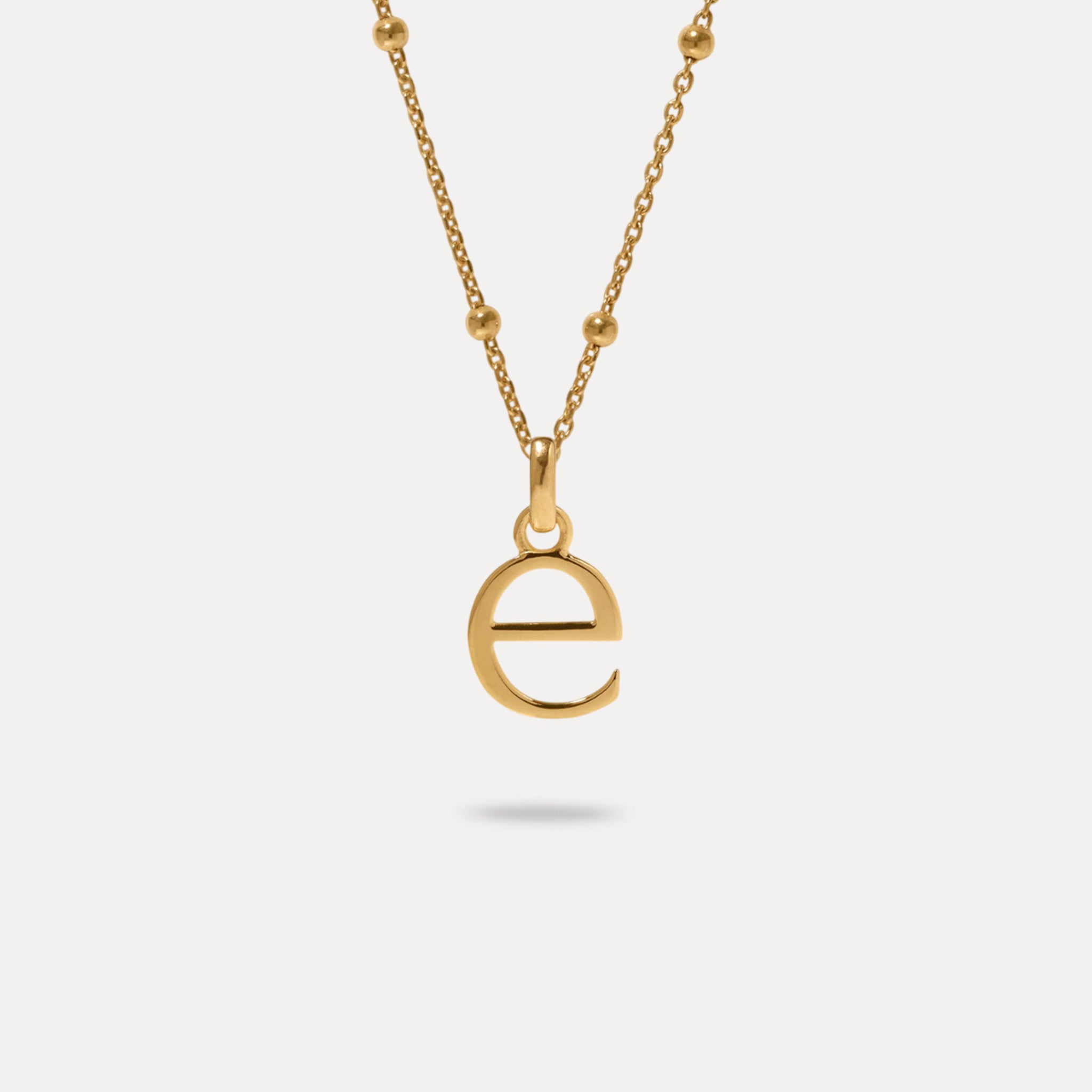 Stilnest Initial Satellite Kette Halskette Gold Vermeil A 45cm
