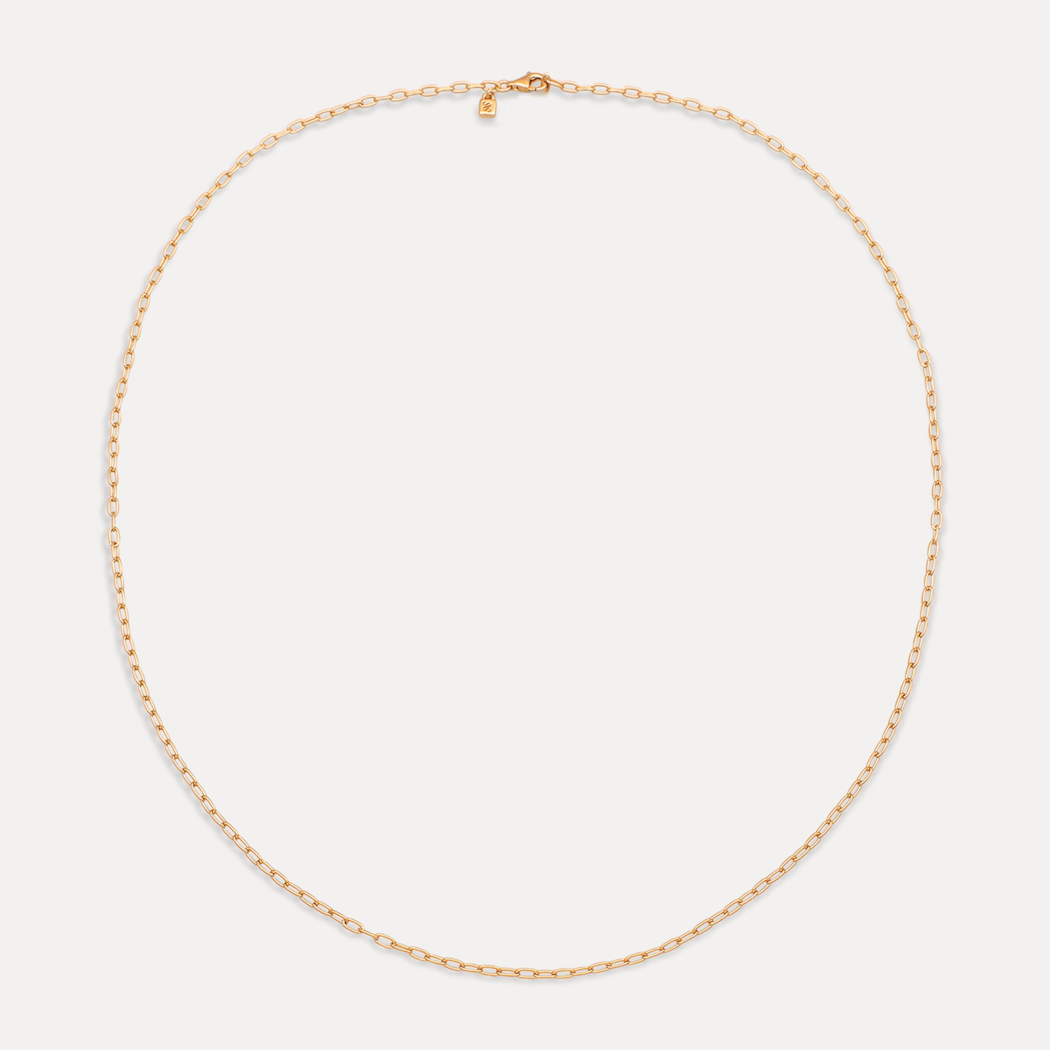 Stilnest Catena II Kette Halskette 24K Gold Vermeil 60CM