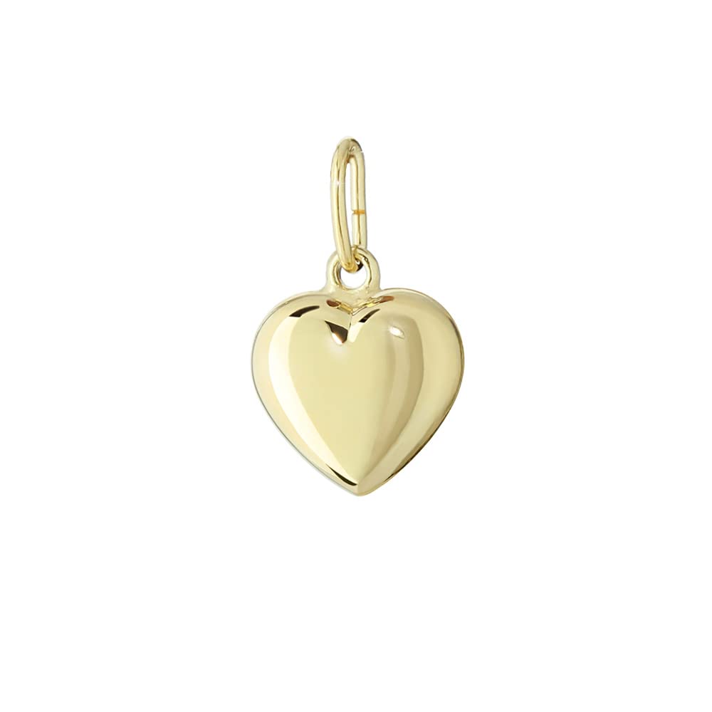 NKlaus JEWELLERY Herz Kettenanhänger 333 Gelbgold 8,6x8,3 mm