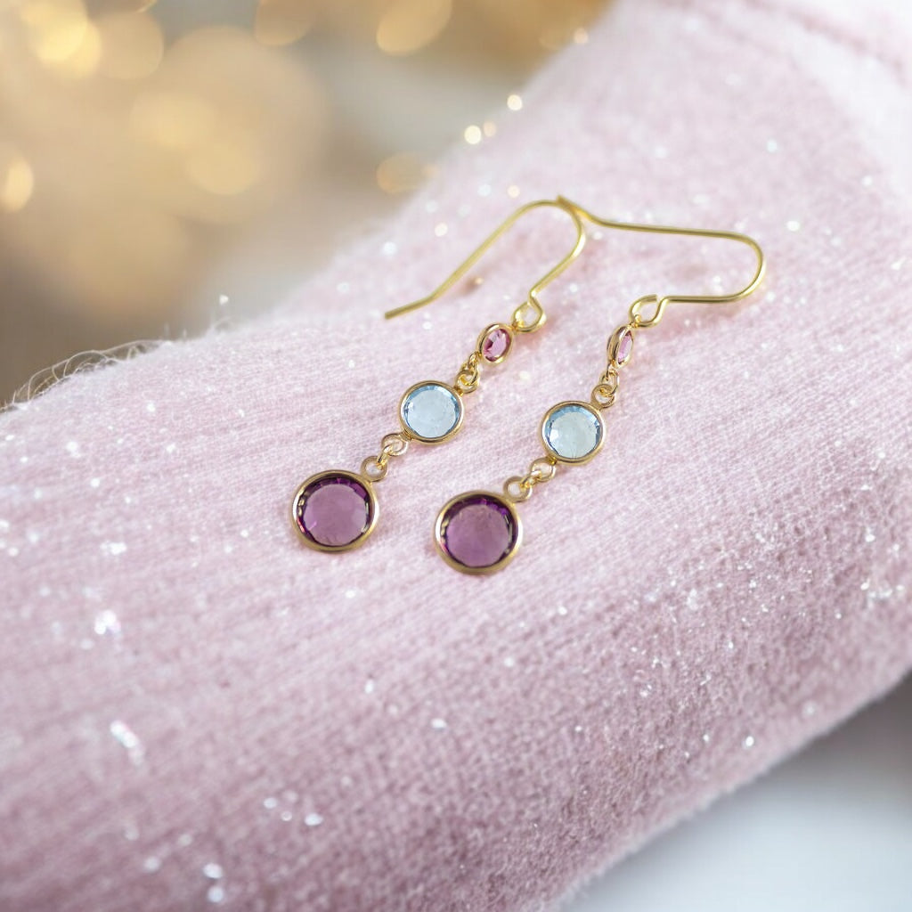 Joy by Corrine Smith Three Generations Ohrringe Geburtsstein