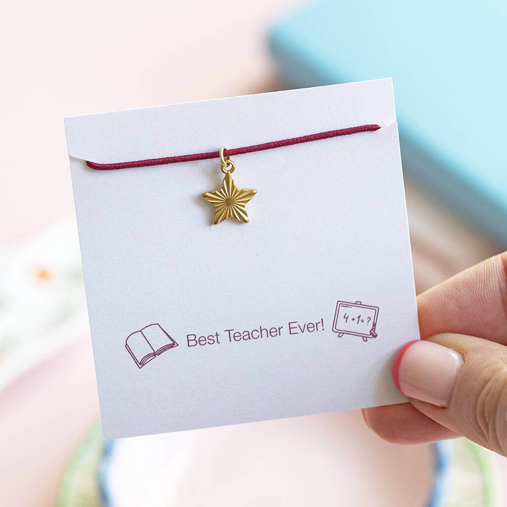 Joy by Corrine Smith Best Teacher Armband Gold Stern