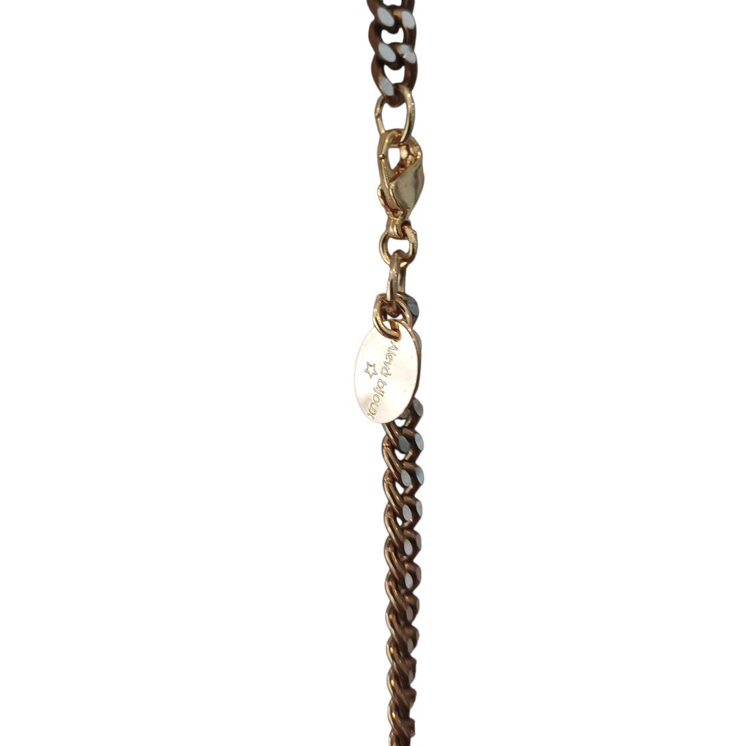 Alevá Bijoux Collane Groumette Halskette Bronze Silber 85 cm