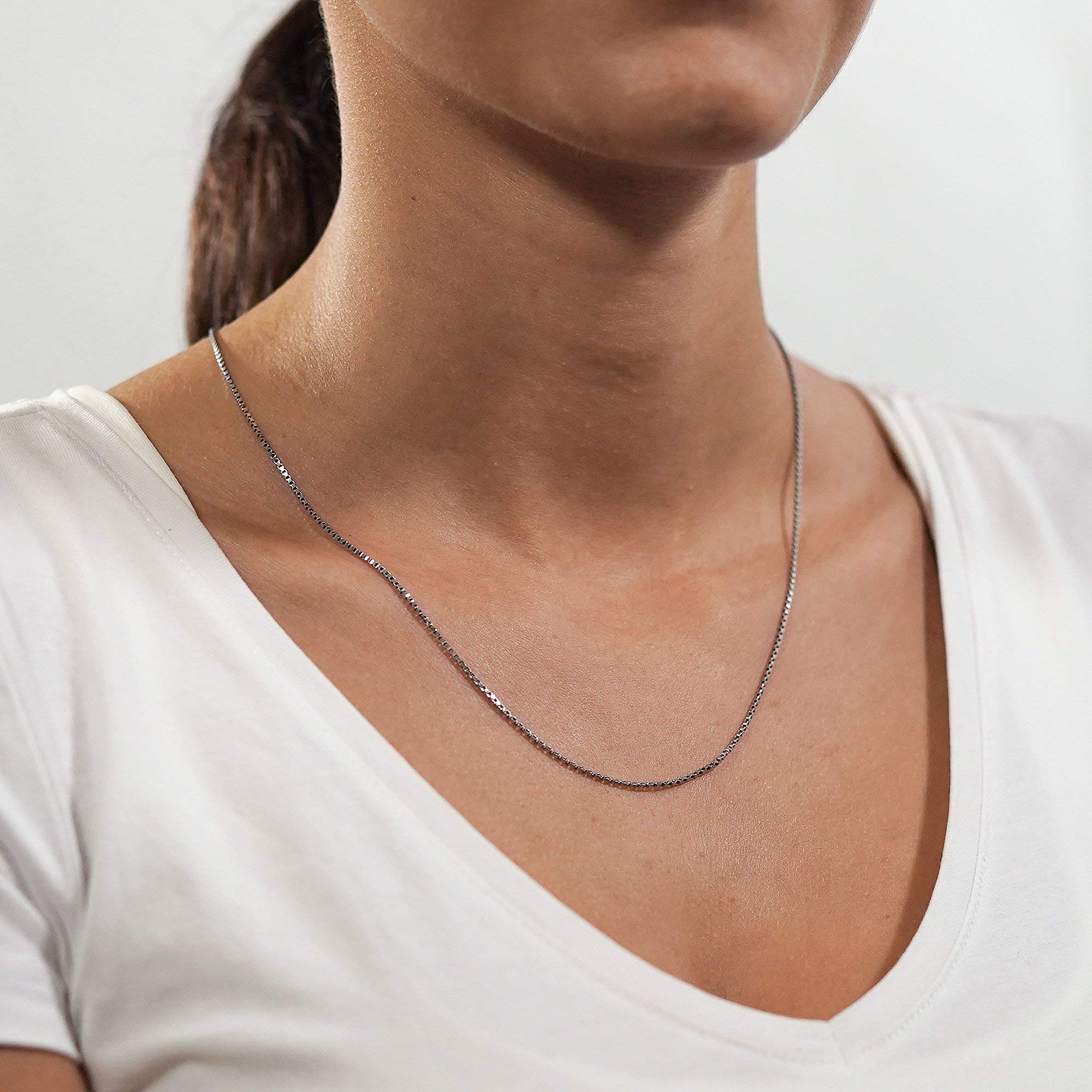 trendor Halsketten Venezianer Kette 1,2 mm Silber 50 cm