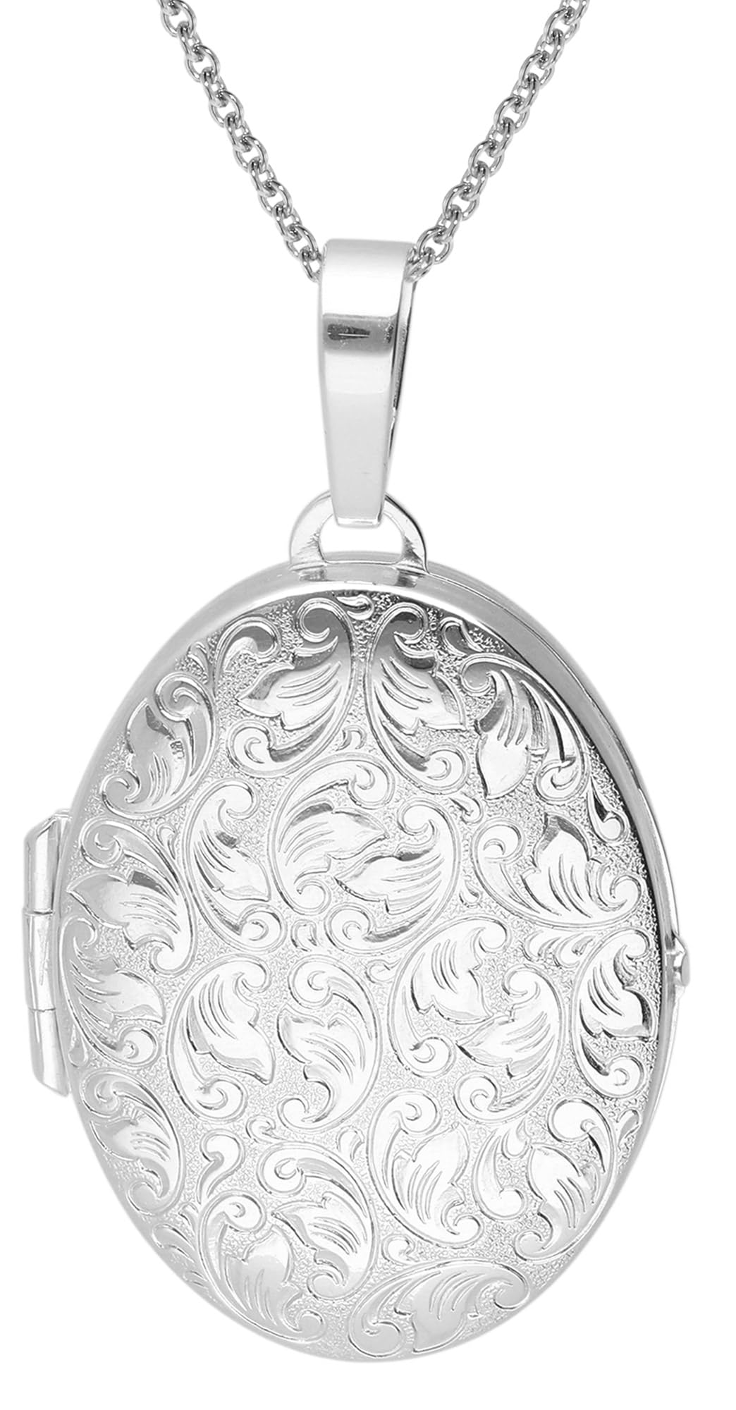 trendor 15536 Medaillon Halskette 925 Silber 60 cm