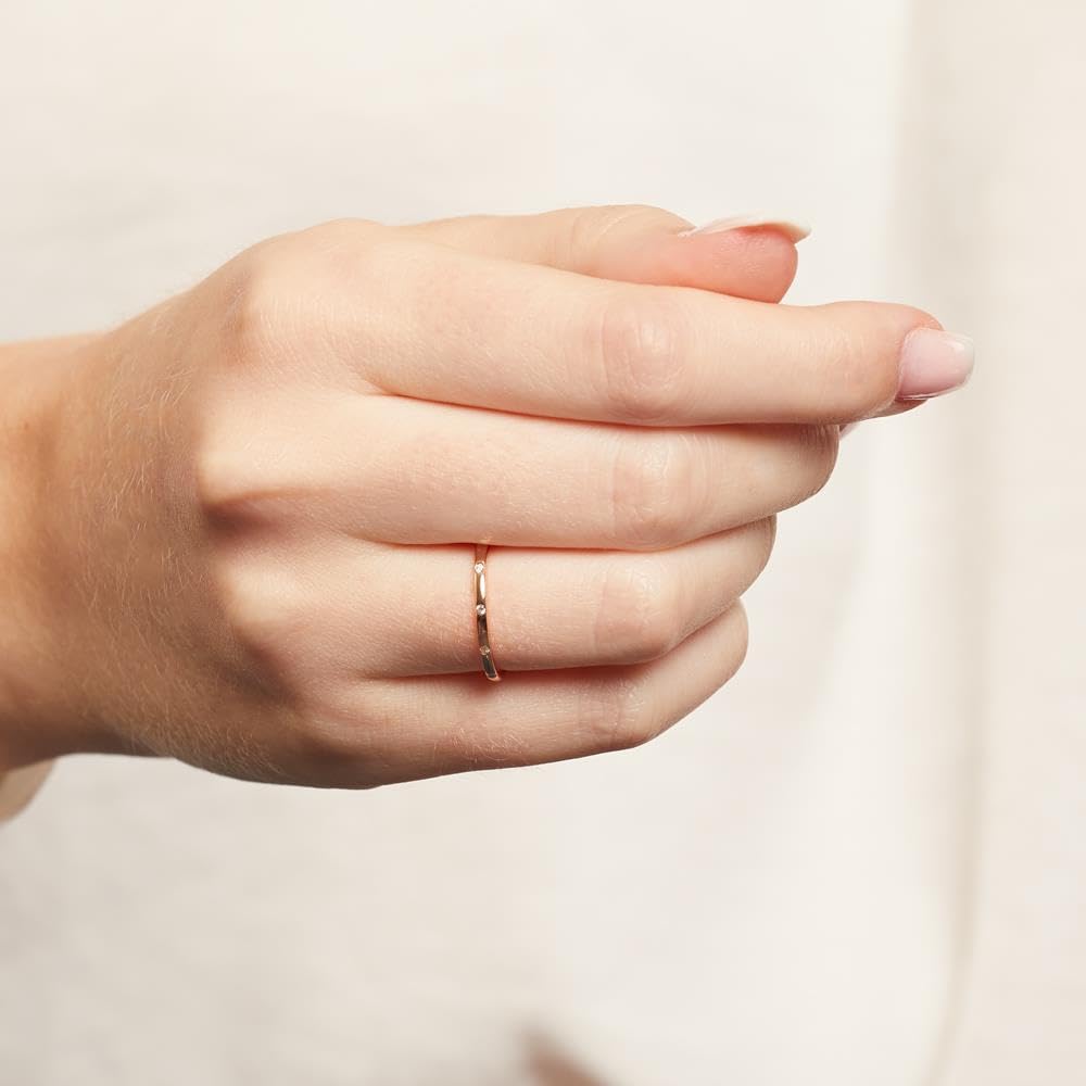 JEWLIX Ring Silber 925 rosévergoldet Gr. 58
