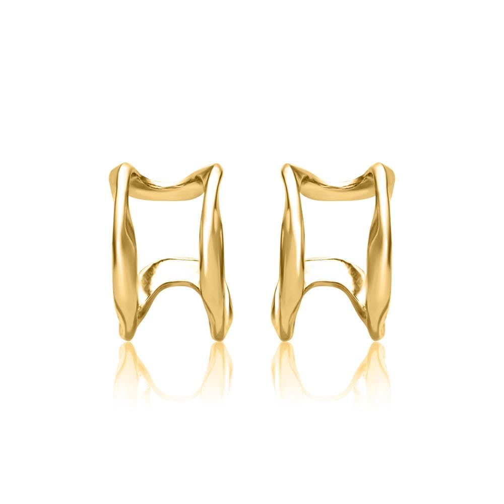 JEWLIX Ohrstecker Ear Cuffs Gold 925er Silber Paar