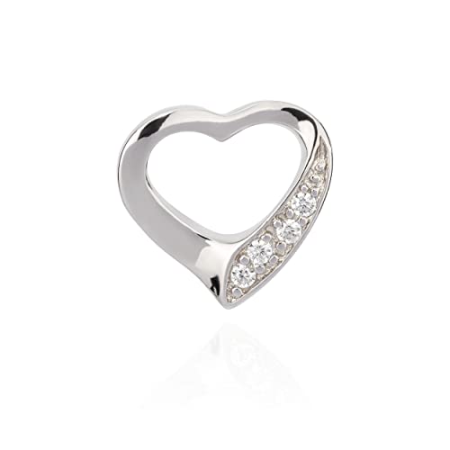 NKlaus JEWELLERY 9789 Herz Kettenanhänger Silber Zirkonia