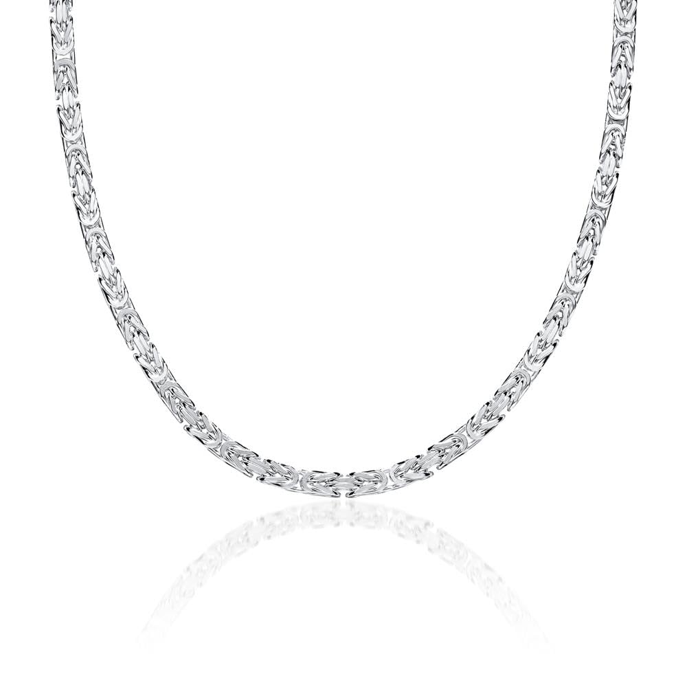 JEWLIX Königsketten Herren Silber 925 3,5 mm 45 cm Kette