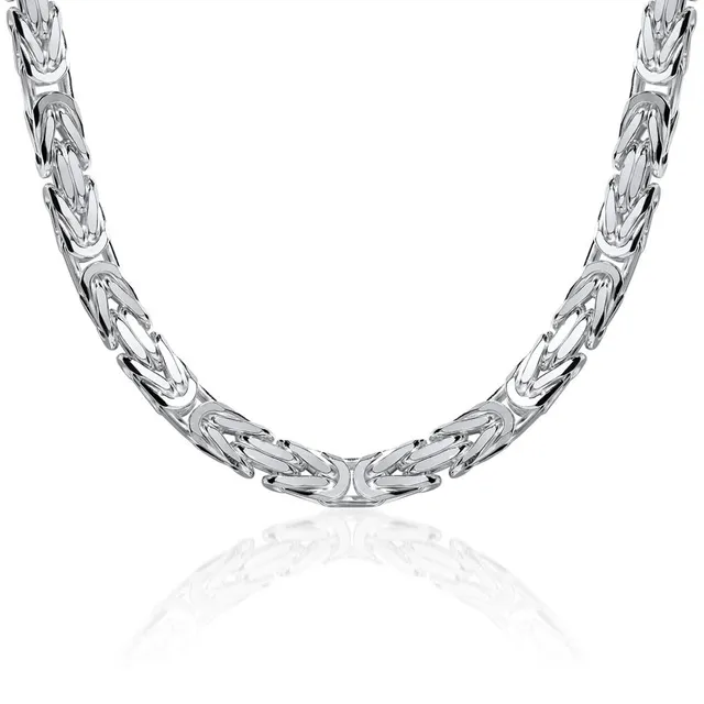 JEWLIX Königsketten KK0075 Silberkette 7,5 mm 50 cm Herren