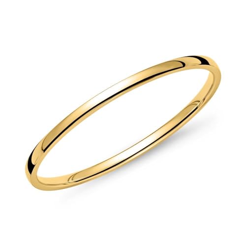 JEWLIX Ohrstecker Ring Gold schmal 1,2 mm Größe 60