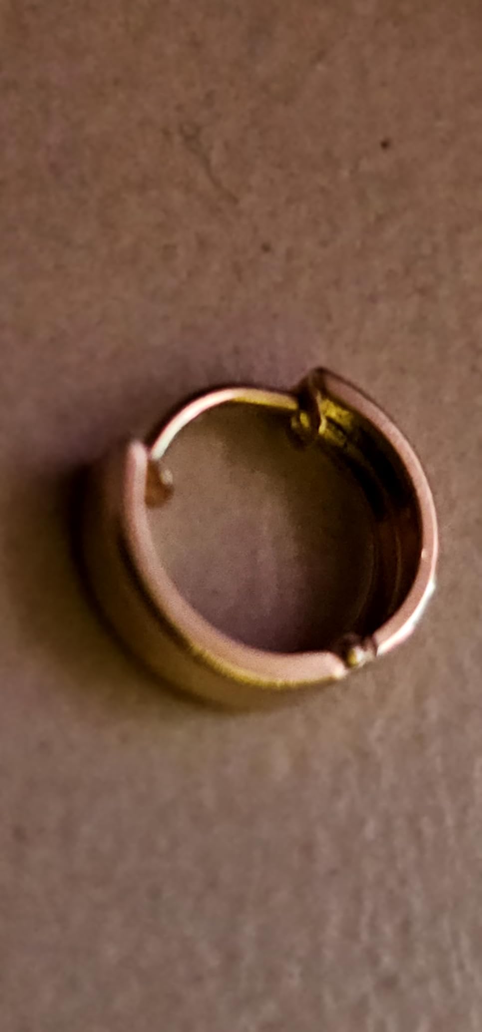 NKlaus Klappcreolen 333 Gelbgold glänzend 12,4mm Paar
