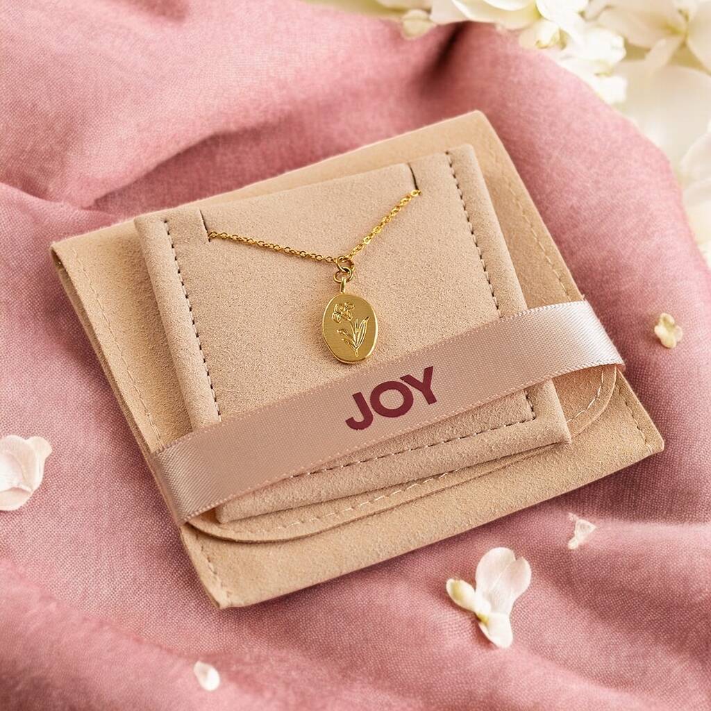 Joy by Corrine Smith Geburtsblume Halskette Gold Set
